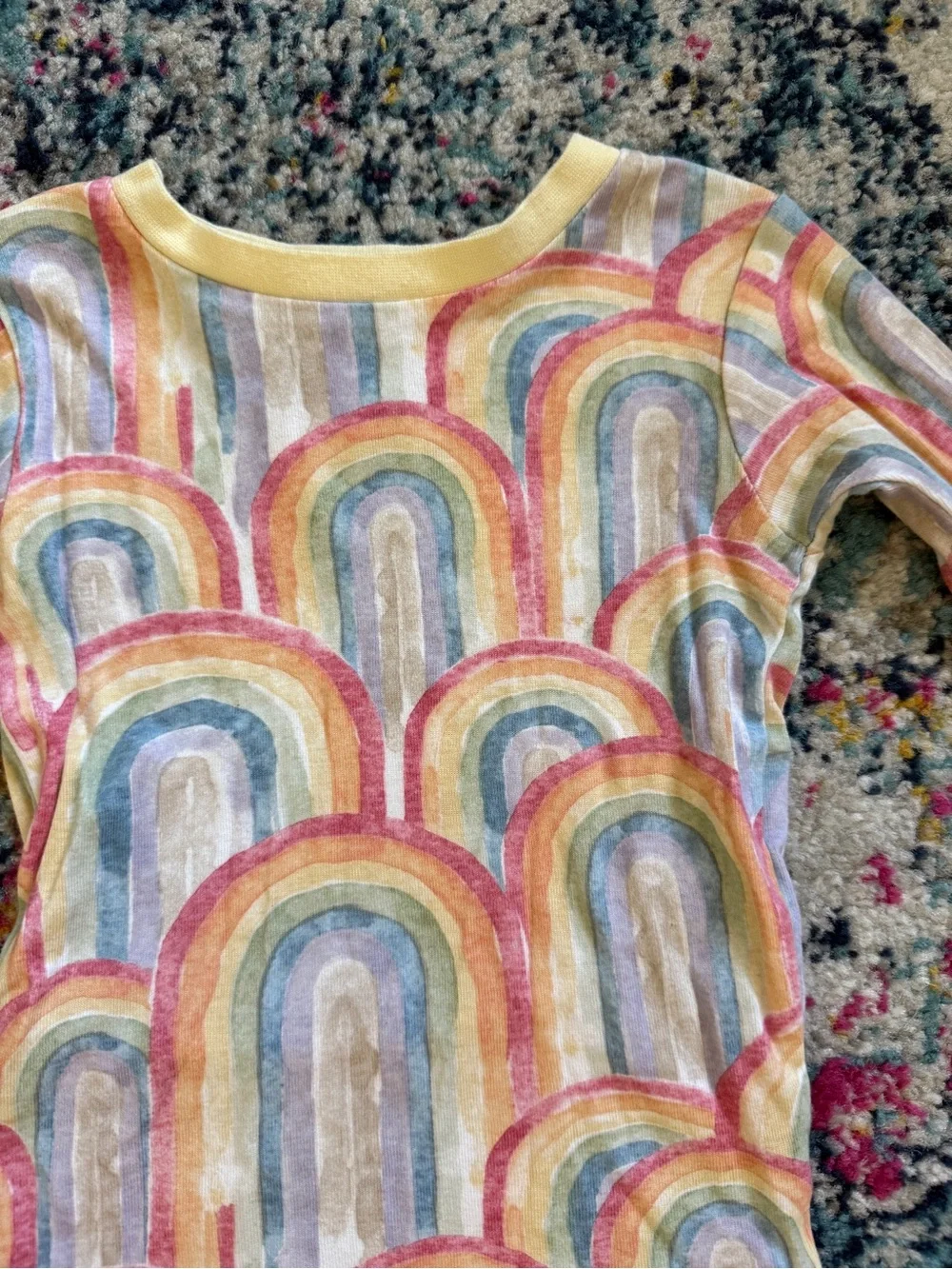 🌈 Burt’s Bees Organic Cotton Rainbow Pajamas